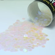 Confetti Circle 1/4" Iridescent - Half Pound (8 oz) - CCL8681