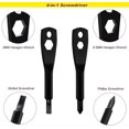 thumbnail image 2 of 3pcs Keychain Screwdriver Tools,Mini Multi-Function Pocket Tool,4 in 1 Flat and Cross Head(Black,Silver), 2 of 5