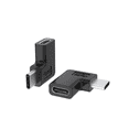 thumbnail image 1 of 2Pcs/Set Right Angle USB 3.1 Type C Male to Female Converter USB-C Adapter for Smart Phone Portable Connector, 1 of 7