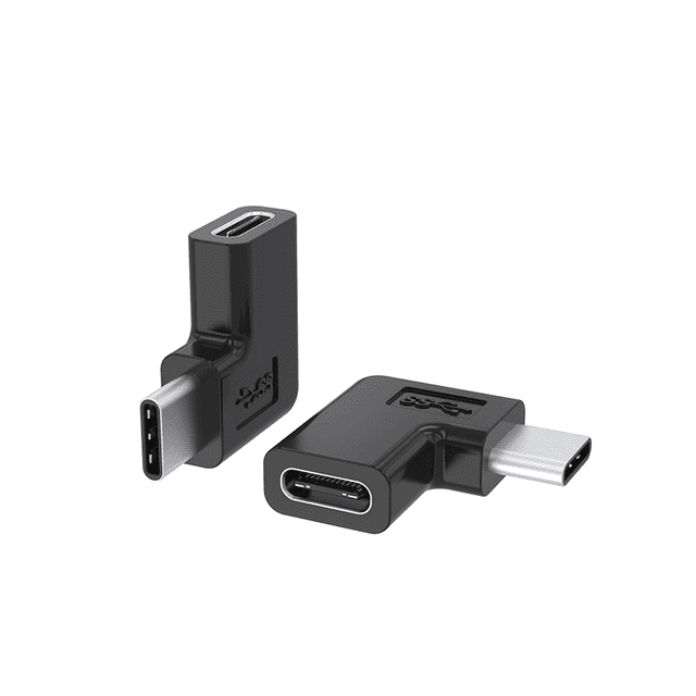 2Pcs/Set Right Angle USB 3.1 Type C Male to Female Converter USB-C Adapter for Smart Phone Portable Connector