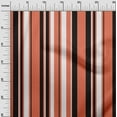 thumbnail image 2 of oneOone Cotton Silk Dark Peach Fabric Stripes Dress Material Fabric Print Fabric By The Yard 42 Inch Wide-3VX, 2 of 4