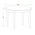thumbnail image 2 of East West Furniture Boston 3-piece Wood Small Dining Table Set in Cappuccino, 2 of 5