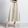 thumbnail image 2 of HexaHive Streamer Pleated A - Line Skirt - Slim Elastic High - Waist Loose Swing Skirt, 2 of 7