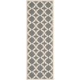 thumbnail image 1 of Safavieh Courtyard Anthracite Indoor Outdoor Rug - Runner 2'3" x 10', 1 of 4
