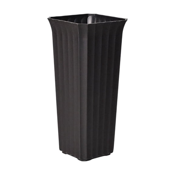 Nordics-Style Plastic Vase and Creatives Vessel for Faux Flowers or Dried Floral Arrangements and Decorative Home Accents, 7.68x3.35x2.36 inches(Black)