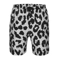 thumbnail image 4 of Kll Similar To Leopard Print Men'S Casual Summer Beach Shorts Hawaiian Shorts With Pockets-X-Large, 4 of 9