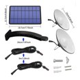 thumbnail image 3 of Solar Double Heads Retro Ceiling Landscape Patio New Village Corridor IP65 BlackWhite Shell WhiteWarm White Color, 3 of 7
