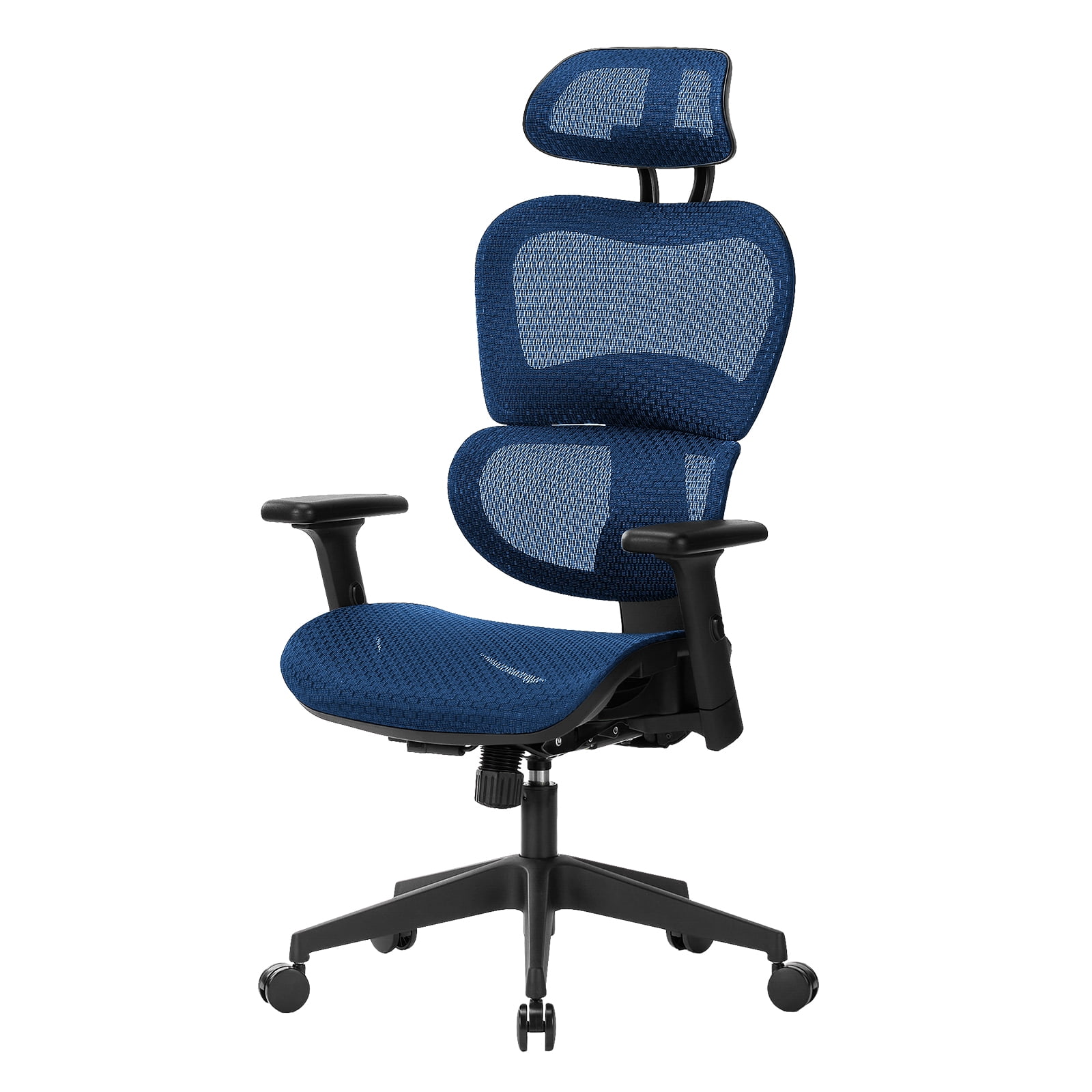 NOUHAUS Ergo3DL Ergonomic High-Back Mesh Office Chair with Adjustable Headrest, Lumbar Support, and Armrests