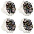thumbnail image 2 of 4 Pcs Lotus Knobs for Kitchen Cabinet Cupboard Dresser Bookcase Drawer Pulls Handles Round Home Decor, 2 of 8