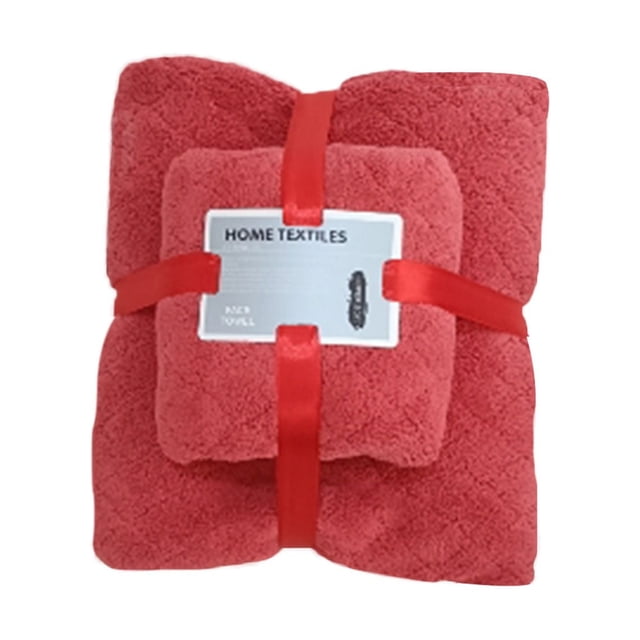 Bath Towels Setcoral Velvet Absorbent Bath Towels for Adults Face Towel Bath Towel Set Soft Comfortable Bathroom Towel Set Highly Absorbent Soft Bathroom Towels Set 4Colour