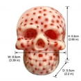thumbnail image 2 of Stress Relief Squeeze Toy – Skull-Shaped Blue Pop-It Fidget for Anxiety Relief & Office Desk Fun, Portable Travel Size (3.5"), 2 of 6