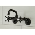 thumbnail image 2 of Kingston Brass KS112ORB Kingston Two-Handle 2-Hole Wall Mount Bar Faucet in Oil Rubbed Bronze, 2 of 8