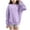 Purple, variant on Little Boys Crewneck Sweatshirt Long Sleeve Solid Tops for Kids Kids Hoodie