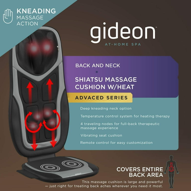 Cotsoco Shiatsu Massage Cushion with Heat, Full Back Massager with  Vibration,Deep Kneading Rolling Massage Chair Pad for Waist,Hips,Muscle  Pain Relief,Use at Home/Office 