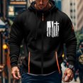 thumbnail image 4 of CONZONE Men's Hoodies Long Sleeve Pullover Hoodie for Men Zip Up Graphic Hooded Sweatshirts With Pocket, 4 of 4