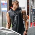 thumbnail image 1 of Muscle Fitness Guys Gym Ropa Hombre Culturismo Con capucha Tank Top Hombres Algodón Sin mangas Camiseta Running Chaleco Entrenamiento Sp ZefeiWu 8390612590658, 1 of 1