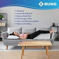 Ebung Leg Elevation Pillow Memory Foam, Cooling Gel, Washable Cover