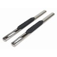 thumbnail image 1 of TrailFX Nerf Bar A1529B TFX 4 Oval Tube Side Steps; With Step Pads; 4 Inch Oval Straight; Powder Coated; Black; Mild Steel; With Welded End Caps; Rocker Panel Mount, 1 of 2