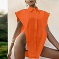 thumbnail image 4 of Gibobby Camiseta superior para mujerPlayaCamiseta elegante de moda(Naranja,G), 4 of 5
