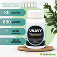 thumbnail image 4 of UNAVY Ácido Hialurónico 5 Pack 150tabletas, 150 días 100% Original UNAVY, 4 of 4