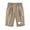 Beige1, variant on Jalioing Women's Knee Length Shorts Cotton Linen Half Trouser Summer Plus Size Casual Straight Short Pant