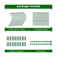 thumbnail image 1 of Greenhouse Hoops Grow Tunnel,Rust Proof Plastic Coated Steel Support Frame Greenhouse Hoops for Raised Beds, 1 of 5