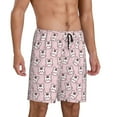 thumbnail image 2 of Sikiie Cute Rabbit Mens Pajama Shorts, Lightweight Lounge Pant with Pockets Soft Sleep Pj Shorts for MenX-Large, 2 of 6