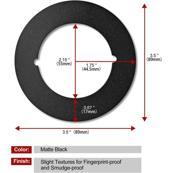 ITSELFER Door Knob Plate Round Door Reinforcement Plate for Door Knob Deadbolt Door Handle Cover Filler Fixing Repair Backplate