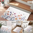 thumbnail image 5 of Spring Floral Entryway Rug 2'x3'&nbsp; Non Slip Front Door Mats, Elegant Pastoral Flowers Botanical Entrance Rugs Indoor Outdoor Carpet, Washable Floor Mats Small Area Rug for Bedroom Kitchen, 5 of 8