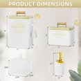 thumbnail image 2 of WSBArt Metal Laundry Pods Container With Scoop, Powder Laundry Detergent Container For Laundry Room Organization Containers,With Acrylic Swab Case and Lotion Bottle, 2 of 7