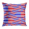 thumbnail image 1 of BOSDECO Artistic Abstract Geometric Classic Continuous Detailed Details Diagonal Pillow Case Pillow Cover 18x18 inch, 1 of 1
