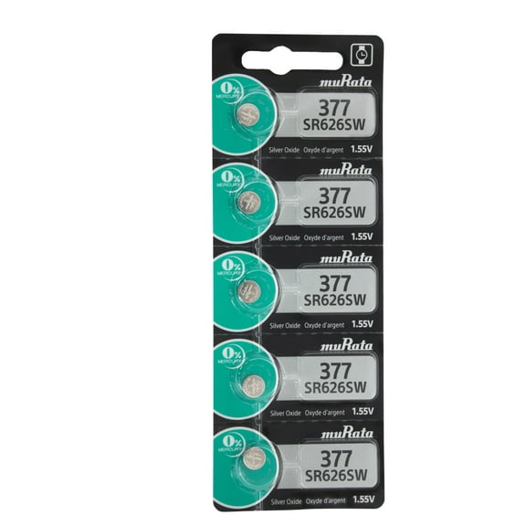 Murata 377 / 376 Watch Batteries (Pack of 5)