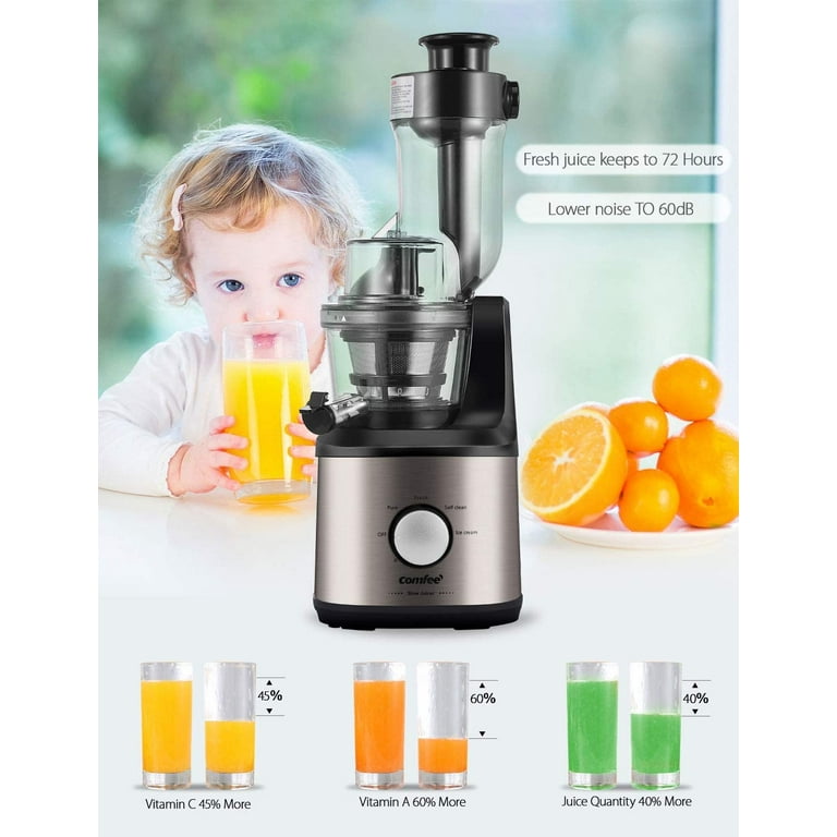 COMFEE Juicer Extractor Ice Cream Maker. 3.4 Champagne Gold