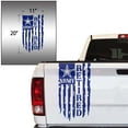 thumbnail image 2 of Veteran Army Retired Distressed American USA US Flag Truck Tailgate Vinyl Decal Compatible with most Pickup Trucks - U.S. Army Sticker USAF USMC US Navy Decal (11" x 20", Cobalt Blue), 2 of 8