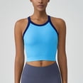 thumbnail image 2 of AherBiu Womens Sports Tank Tops with Built in Bra Sleeveless Spaghetti Strap Ribbed Cropped Yoga Tops, 2 of 7