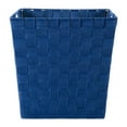 thumbnail image 2 of DII Durable Trapezoid Woven Nylon Storage Bin or Basket for Organizing Your Home, Office, or Closets (Medium Cube - 11x11x11") Navy - Set of 2, 2 of 8