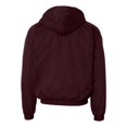 thumbnail image 2 of MEN'S HOODED TAFFETA JACKET/FLEECE LINED S Maroon, 2 of 6
