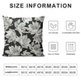 thumbnail image 5 of Chilfamy Vintage Floral Pillow Covers Black Old White Floral Outdoor Decorative Throw Pillow Covers Farmhouse Rustic Pillowcases Cushion Covers for Couch Bedroom Sofa Chair Car White, 5 of 5