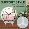 thumbnail image 4 of YladaFaie Watercolor Vintage Bathtub 10 Inch Round Hanging Clock Battery Operated Vintage Farmhouse Wall Decor for The Living Room Kitchen Bedroom and Patio Light, 4 of 7