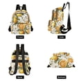 thumbnail image 4 of FORMRS Mini Backpack Purse for Women Quilted Travel Daypack Casual Shoulder Bag, Oranges Watercolor, 4 of 7