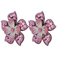 thumbnail image 2 of 2 parches de diamantes de cristal, apliques, pegatinas, flores, ropa, zapatos, decoración, accesorio DIY, color rosa, 2 of 14