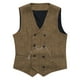 thumbnail image 3 of Camiseta sin mangas con cuello en V para hombre, color liso, sin mangas, cuello en V, informal, de moda, blusa para hombre, 3 of 6