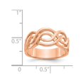 thumbnail image 2 of 14K Rose Pink Gold Polished Infinity Ring Band, 2 of 4