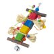 thumbnail image 5 of Juguete Para Masticar Colgante - Juguete De Desgarro De Multicolor Con Una Campana Cockatiel Juguetes Para Guacamayos Cokatoo Gris Yuyangstore Birds Parrot Chew Toys, 5 of 8