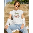 thumbnail image 2 of Dragonfly With Flowers T-Shirt Women -Image by Shutterstock, Female Small, 2 of 4
