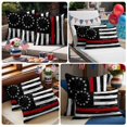 thumbnail image 2 of 2 Pack Outdoor Waterproof Throw Pillows,American Flag Independence Day Decorative Rectangle Pillow Case Patio Pillows for Chair Couch Sofa 20x12in, 2 of 9