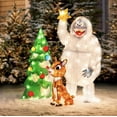 3 Pc Animated Rudolph and Bumble Decorating Tree Outdoor Christmas Yard