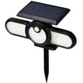 thumbnail image 1 of 140 COB Luz con sensor de movimiento solar 3 modos de iluminación IP65 Luces de inundación LED de tres cabezas a prueba de agua Ángulo de iluminación amplio de 270 ° Luz de pared LED reutilizable para, 1 of 10