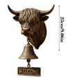 thumbnail image 3 of Bell A Rustic Decorative Hanging Bell Suitable For Use At Entrances Courtyards Gardens And Farmhouse Walls For Decoration., 3 of 8