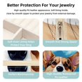 thumbnail image 3 of Corgi Travel Portable Square Jewelry Box with Necklace Organizer, Earring Organizer, and Display Case - Ideal for Rings, Earrings, Necklaces, Bracelets, and More - Suitable for Girls and Women, 3 of 6